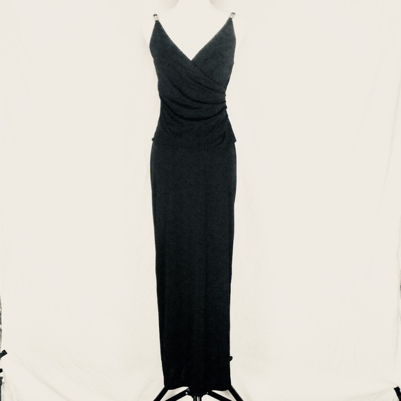 Arianna By Rachel Kaye Dresses & Skirts - Arianna By Rachel Kaye Black Classic Gown Crystals